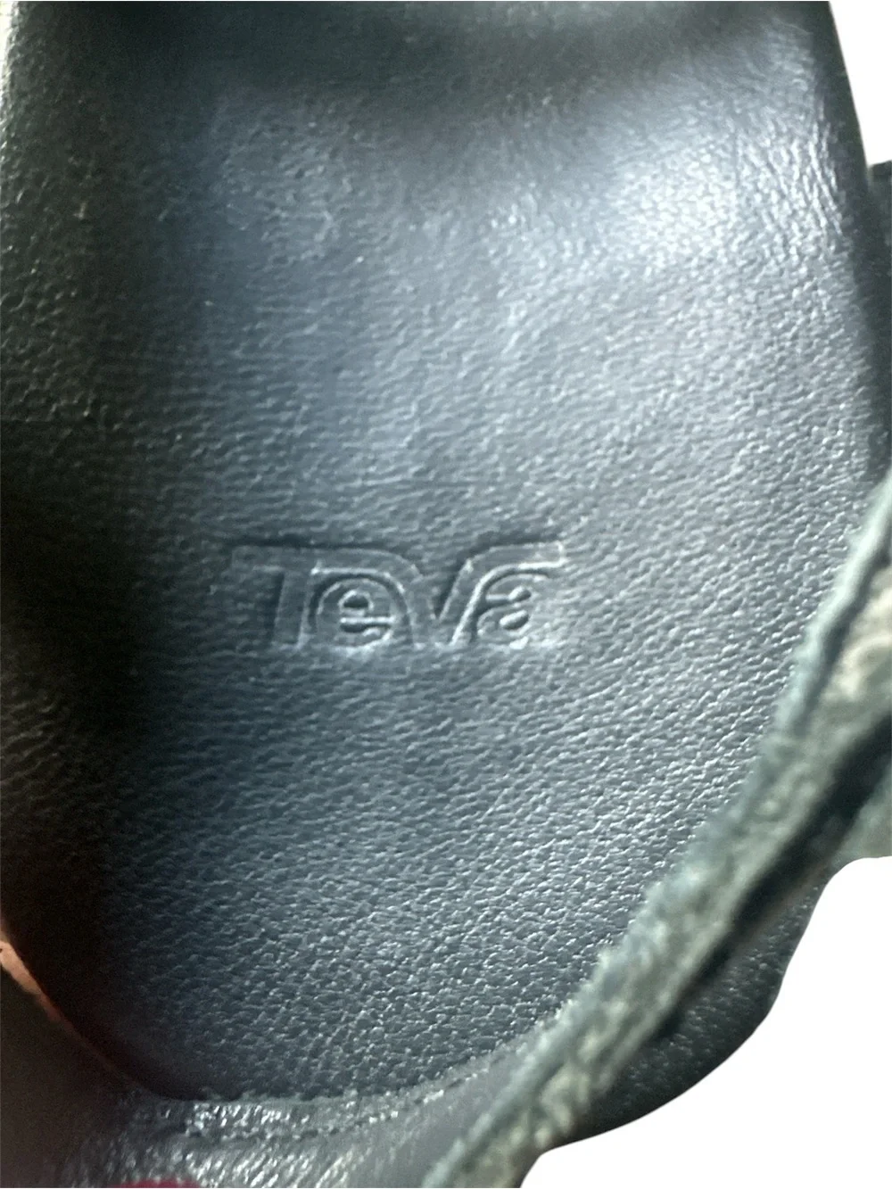 Teva Black Cork Wedge Strappy Sandals